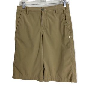Under Armour Khaki Loose Heatgear Golf Shorts
